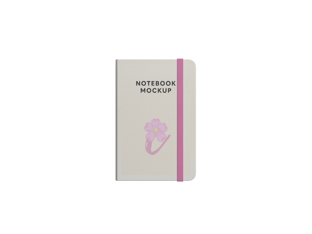 Thuaje me Lule Notebook Mockup Branding