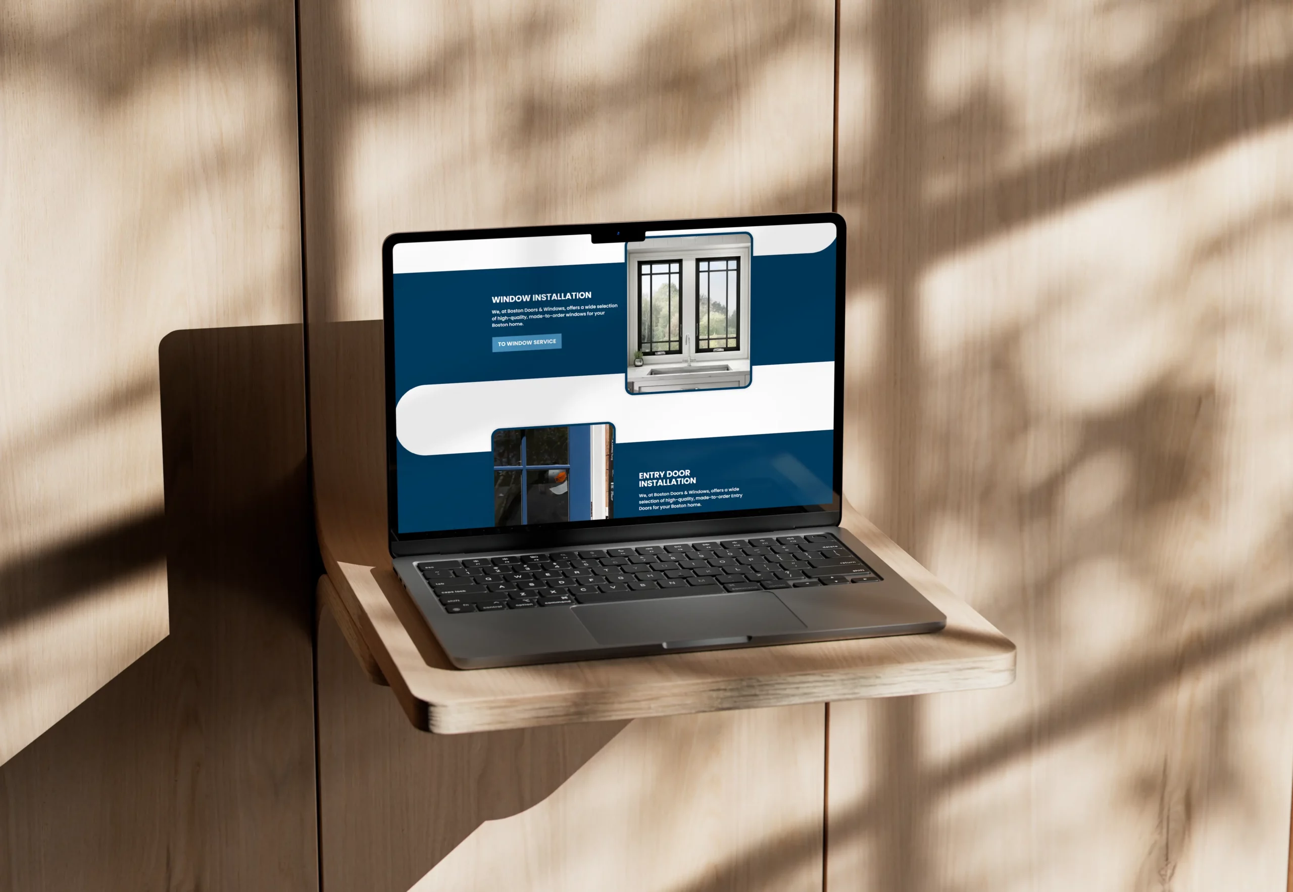 Boston Doors and Windows Website mockup 2