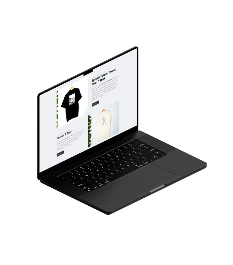 The Flair Co Website on M3 MacBook Pro Mockup 03