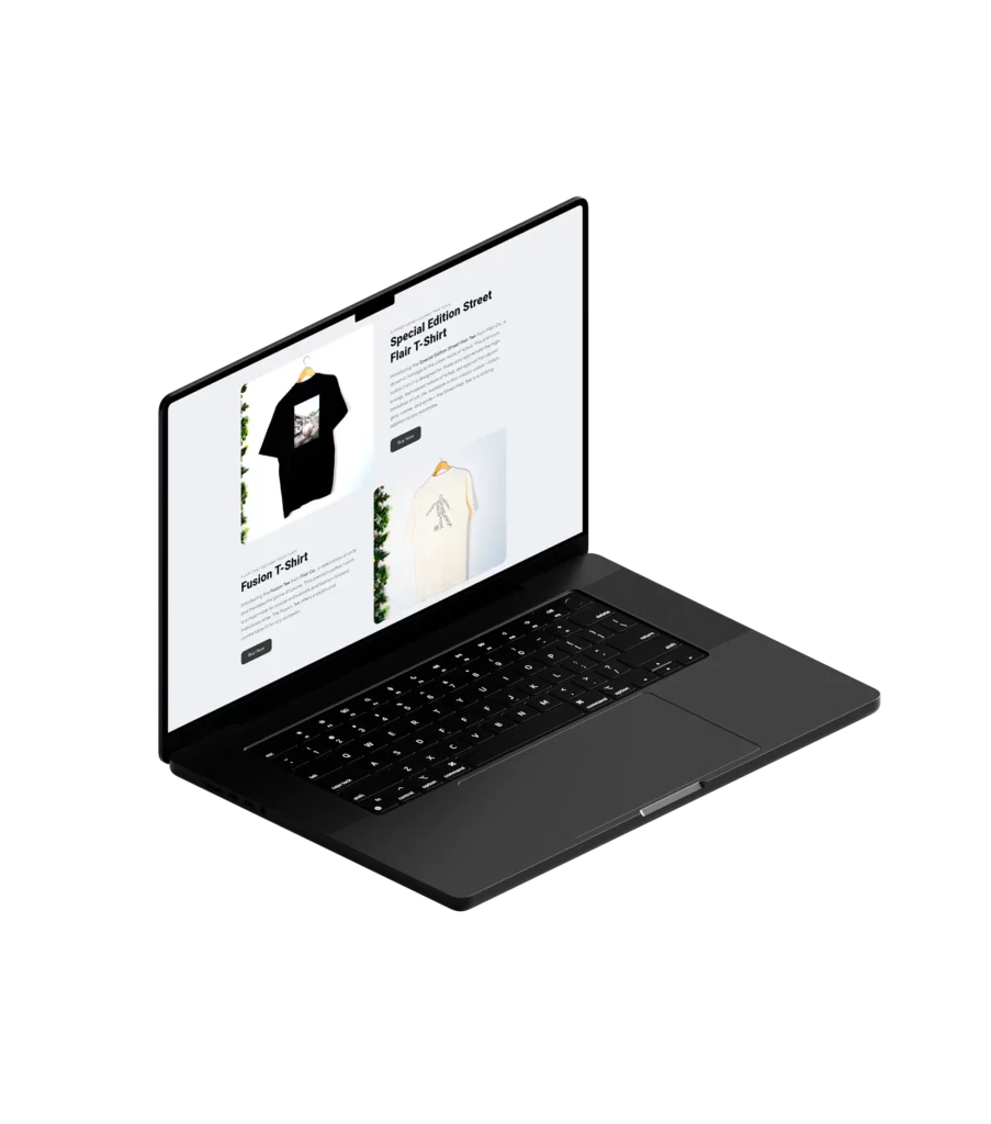 The Flair Co Website on M3 MacBook Pro Mockup 03