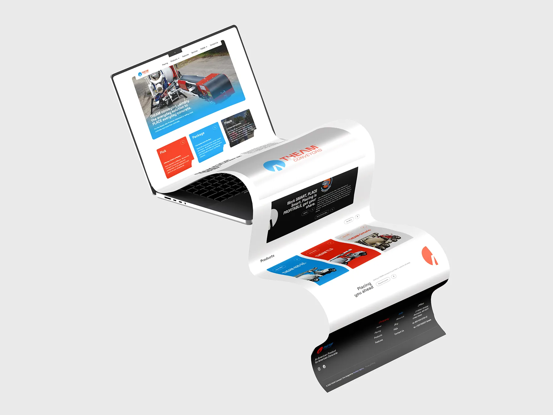 THEAM Website Mockup