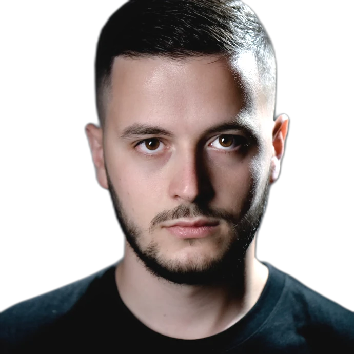 Portrait of Xhulio Jamaku, Rootless Agency team